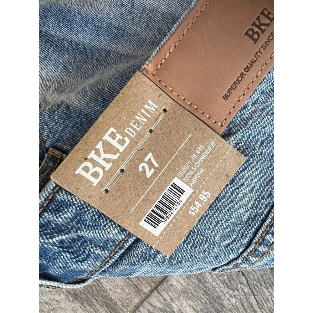 BKE Buckle Denim Shorts 27 Parker High Rise ABK696 Distressed NWT Cuffed Western - Image 3