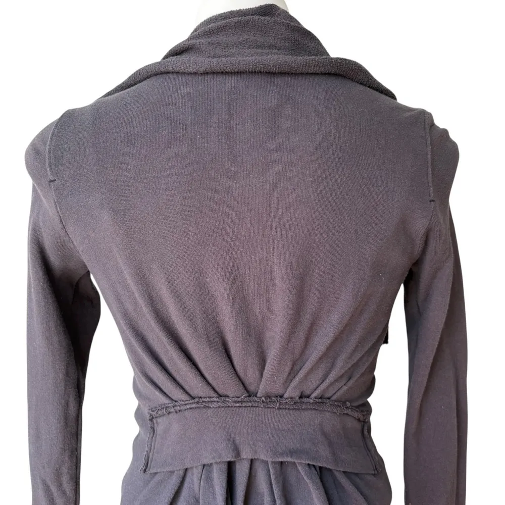 Free People We The Free Ebb & Flow French Terry Jacket Washed Black, Sz S - Image 10