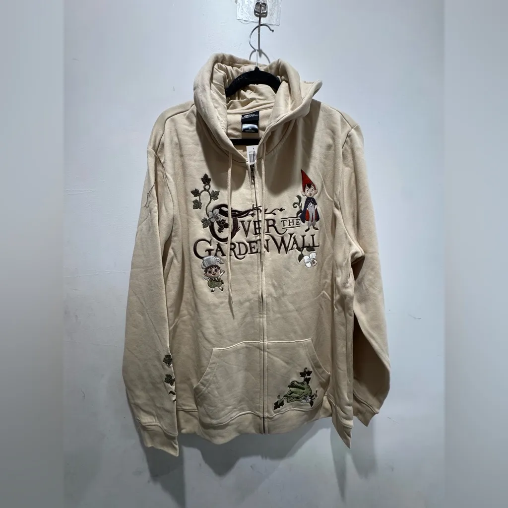 Cartoon Network Over The Garden Wall Floral Zippered Hoodie (Unisex 2X) - Image 2