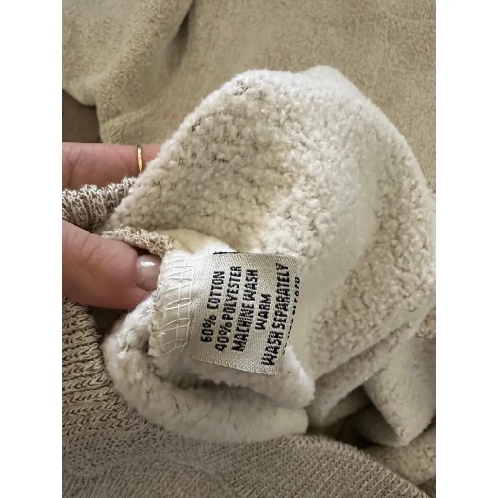 Women's Salty Wave Collection Beige St. Pete Beach Crew Neck Sweater M Brown Size M - Image 9