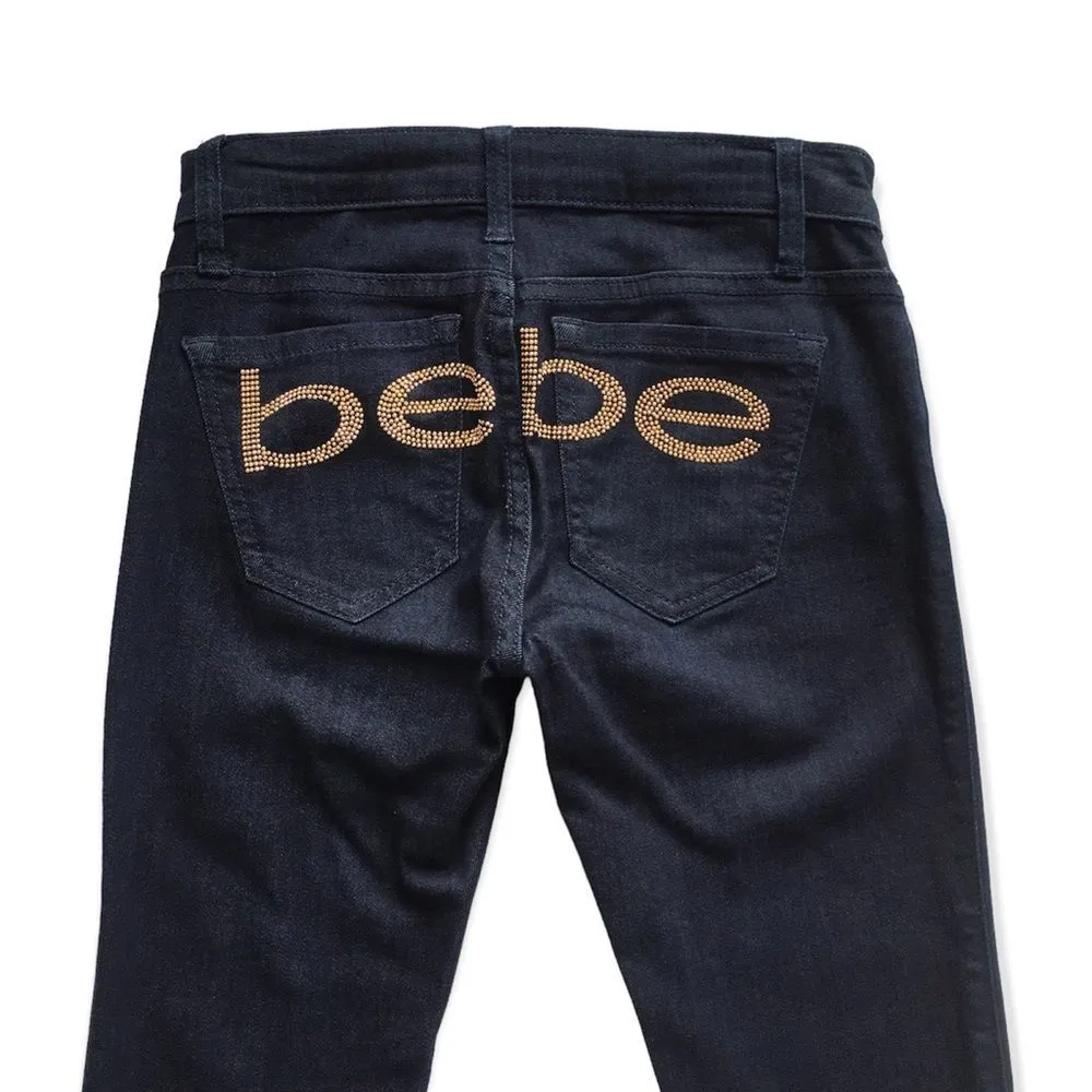 🔃Bebe Logo Blue Denim Skinny Jeans - Image 3