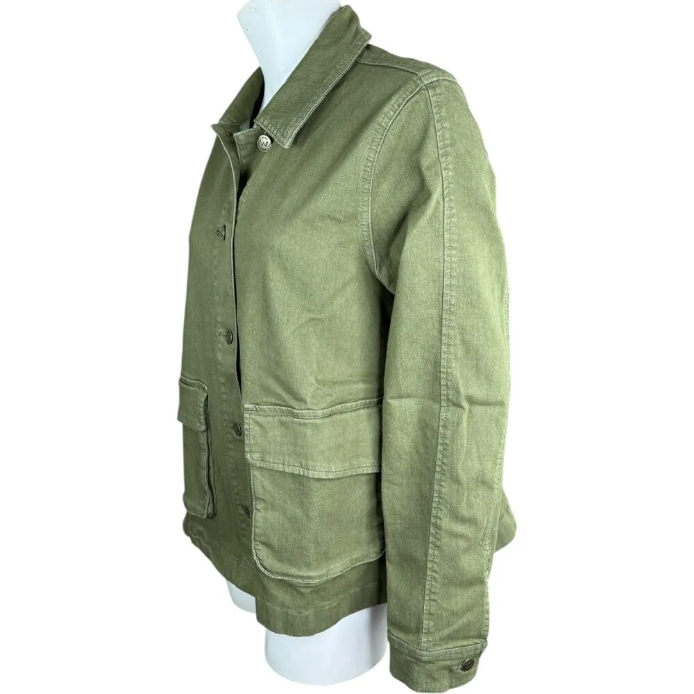 Me by Jennie Garth The Dylan Denim Jacket Seagrass Green Medium NWT - Image 9
