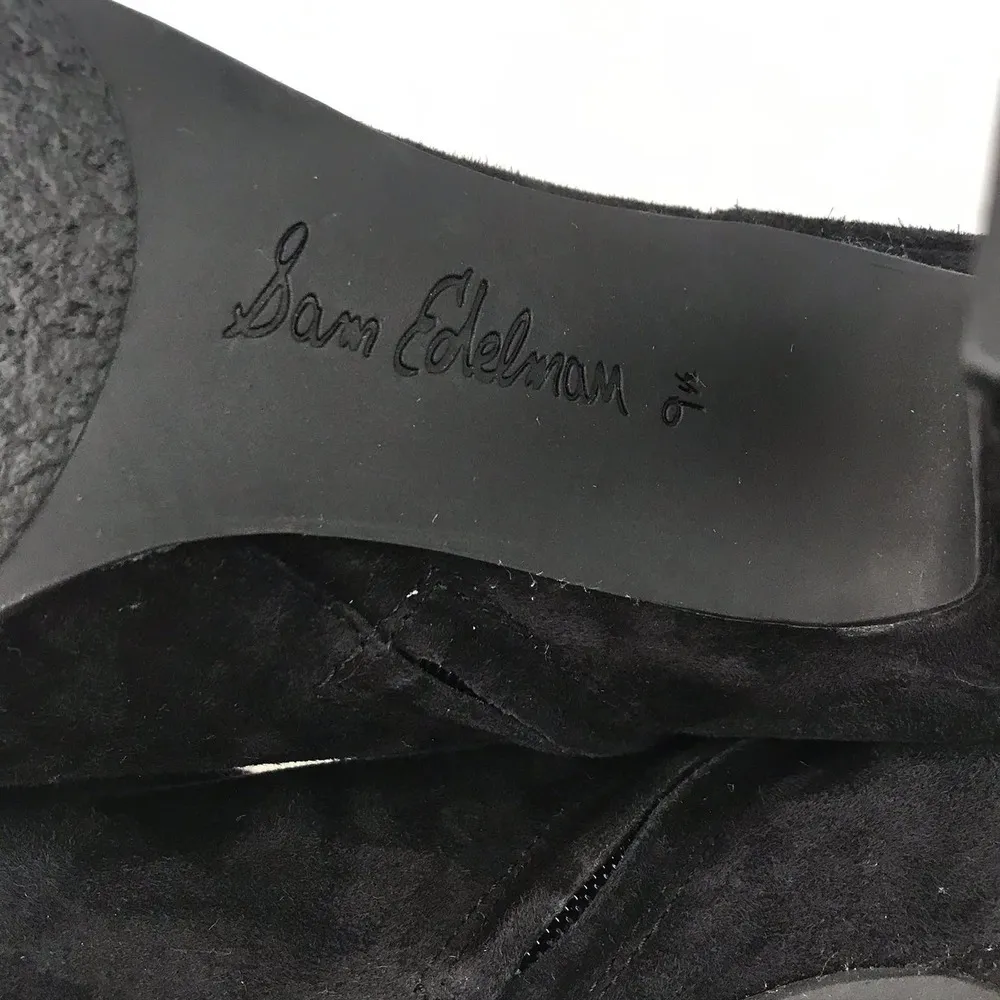 Sam Edelman Sianna Suede Black Booties Size 8 - Image 9