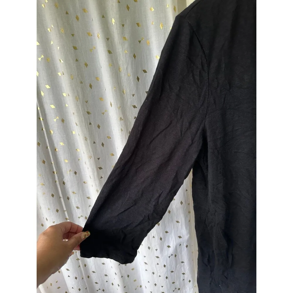 Chico's Ultimate Tee Essential Basic Pullover Split Neck Shark Bite Tunic Top L - Image 3