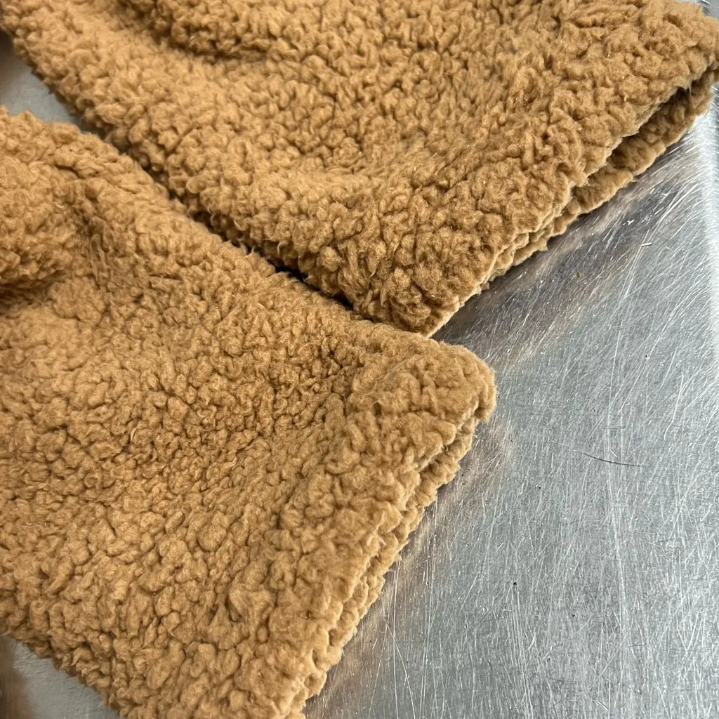 Women’s Light Brown Fleece Jacket - Image 3