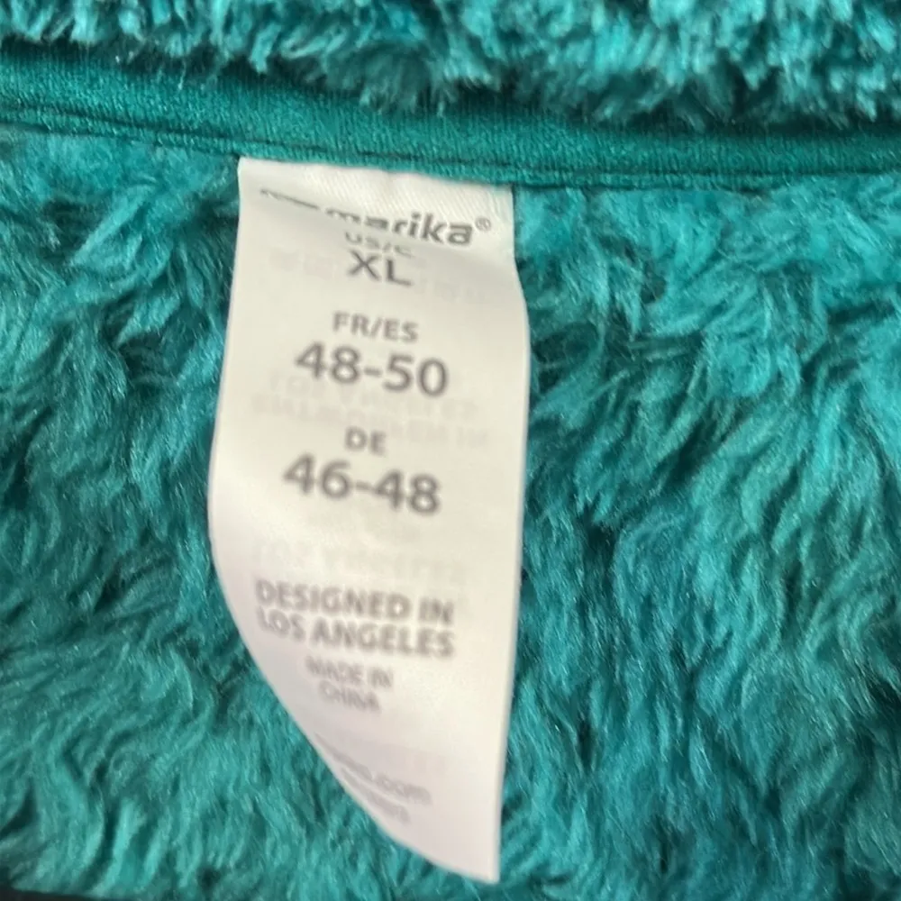 Marika Quetzal Green Sherpa Allie Pullover Jacket Sweater Top Womens XL - Image 10