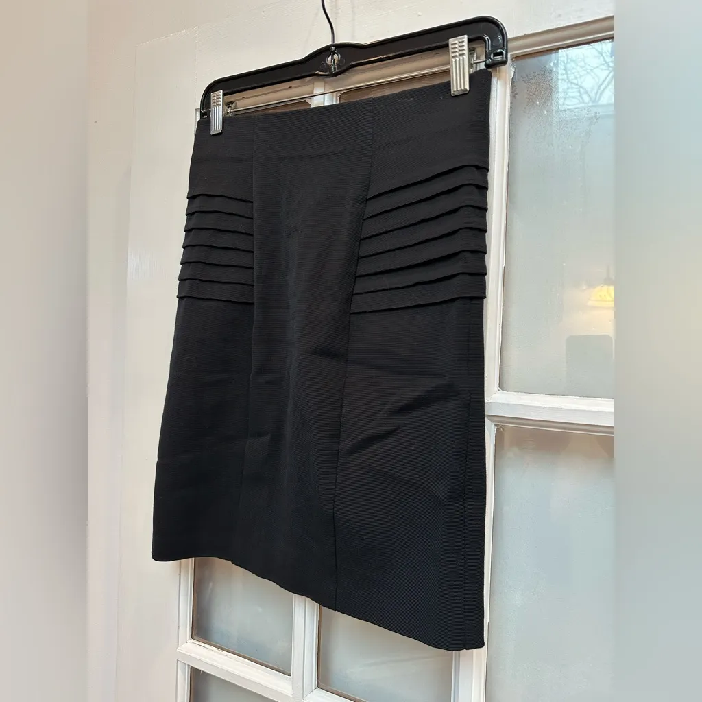 Vintage Betsey Johnson Evening Y2K Black Stretch Contour Pencil Skirt Size 4 - Image 2