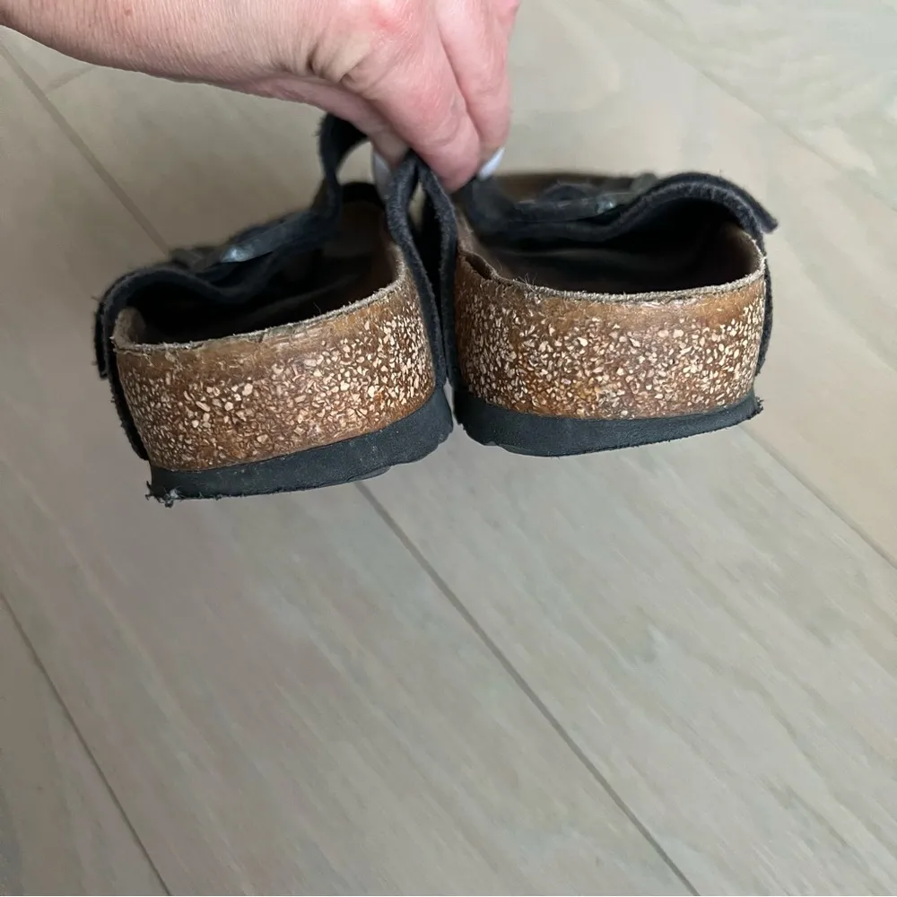 Birkenstock Arizona Suede with Soft Footbed in Dark Gray - Image 6