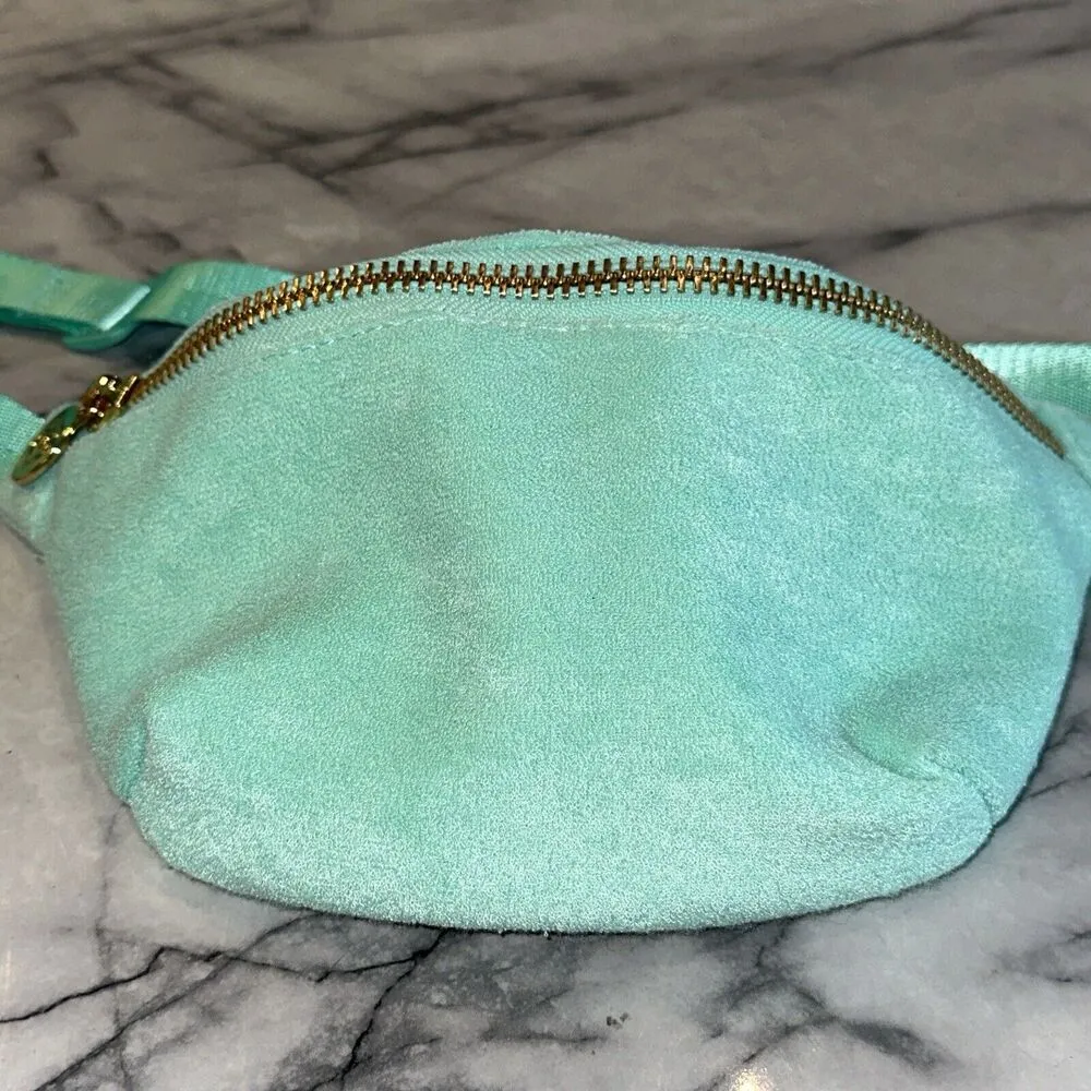 NEW STONEY CLOVER LN X Target Mint Green Fanny Pack Terrycloth Belt Hip Bag NWT - Image 2
