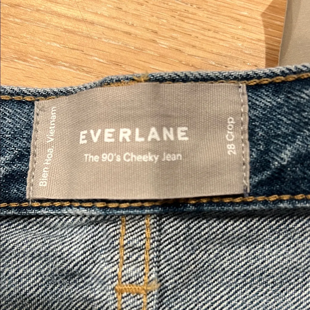 Everlane the 90’s cheeky Straight Leg Blue Jeans‎ 28 ankle - Image 5