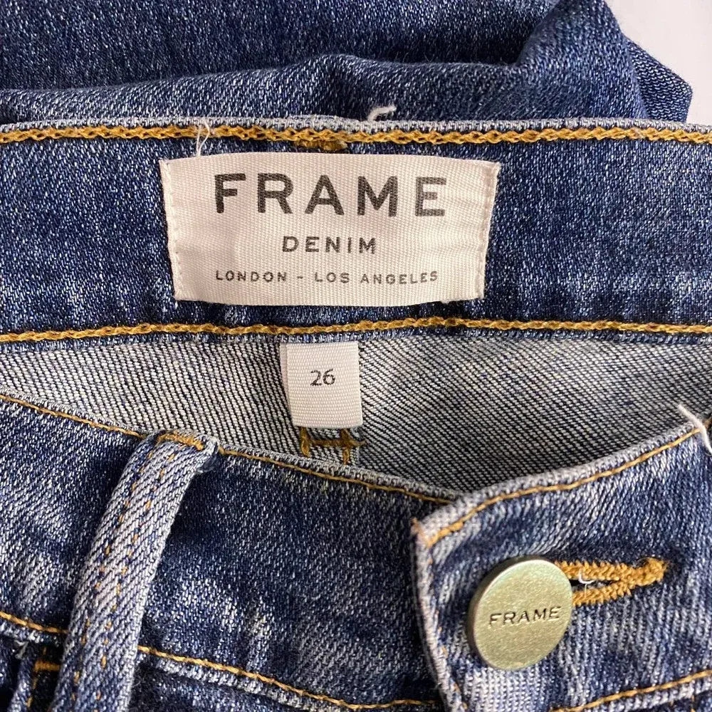 FRAME Denim Le‎ Skinny de Jeanne in Seville Wash Blue Size US 26 - Image 10