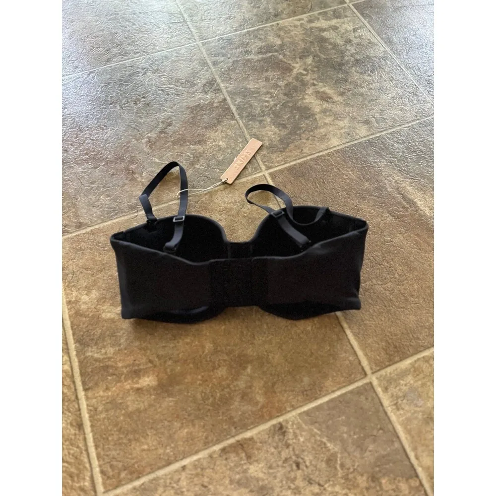 Skims Fits Everybody Strapless Bra Onyx Size 32D - Image 4