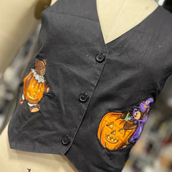 Vintage Halloween Vest M Black Size M - Image 2