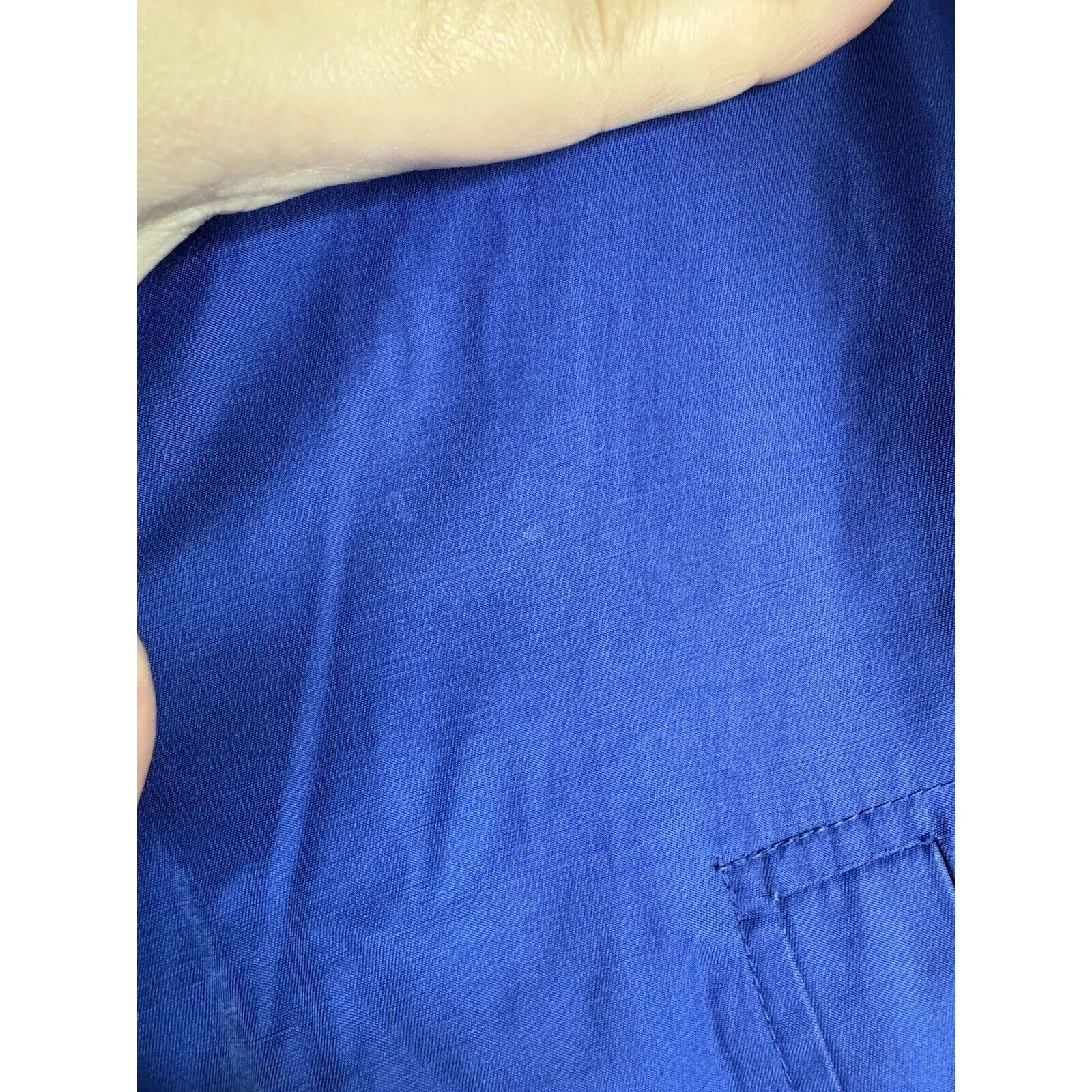 London Fog Womens Size S Trench Coat Royal Blue Jacket‎ Removable-Hood - Image 6