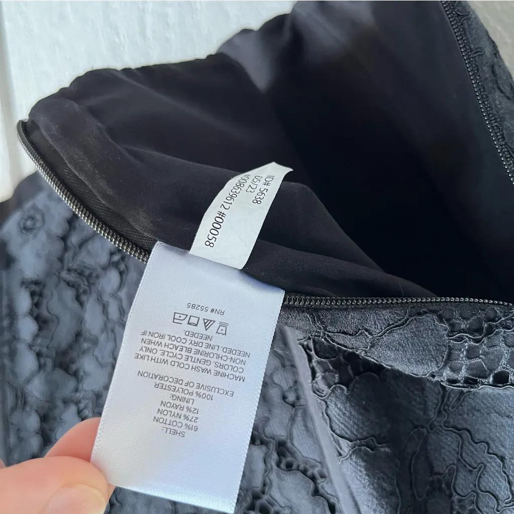 Express Cropped Corset Bustier Top Size 12 Black Lace Fairy Goth Witchy - Image 8