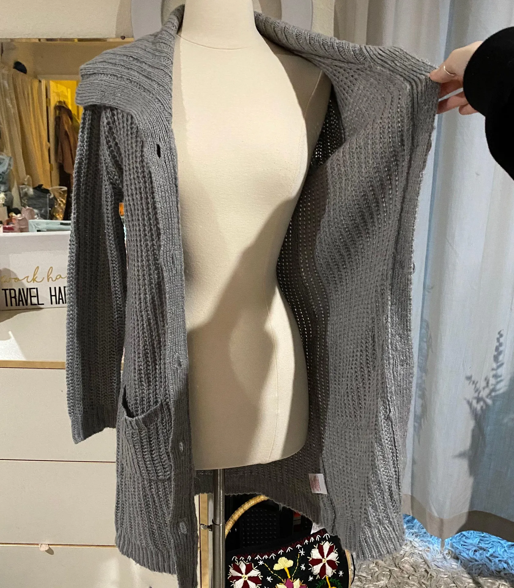 Knit Button Up Cardigan - Image 6