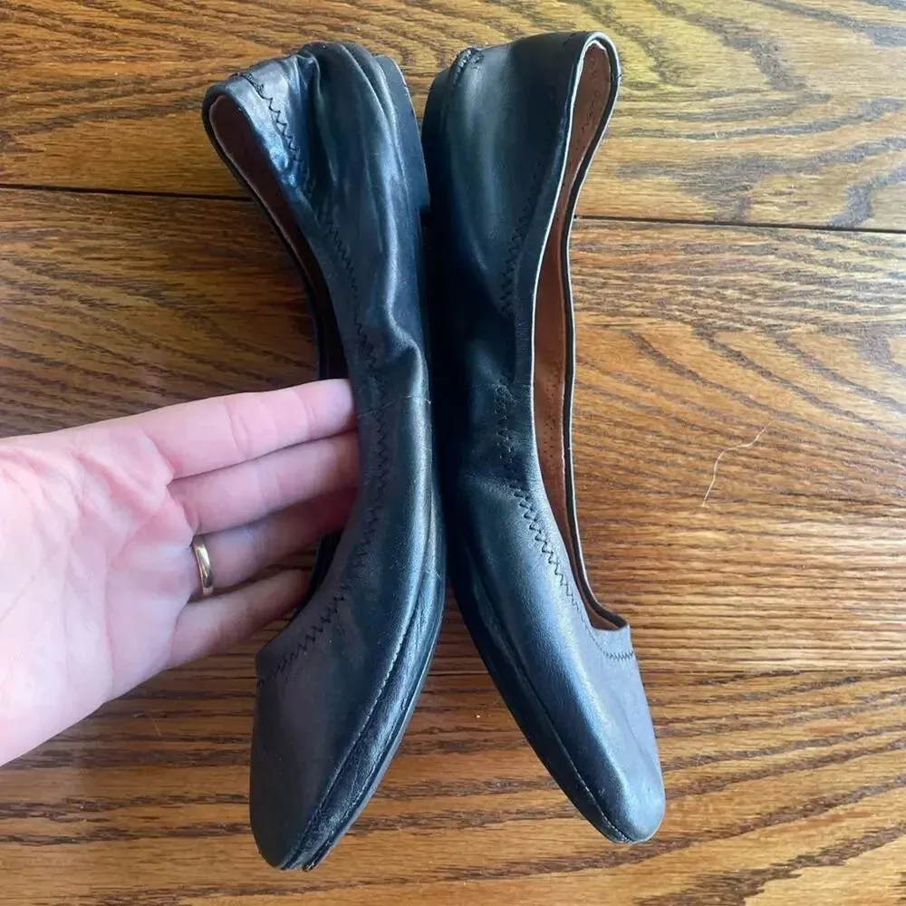 Lucky Brand Women’s Sz 38 / US 8 Emmie Ballet Flats in Black Leather - Image 7