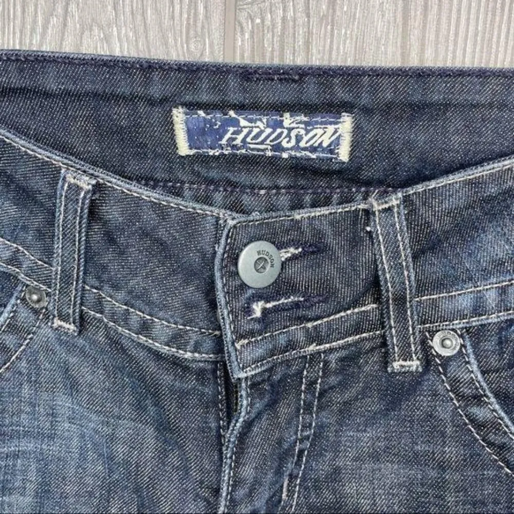 Hudson jeans rn 107906 bootcut dark wash denim blue jeans size 24 - Image 2