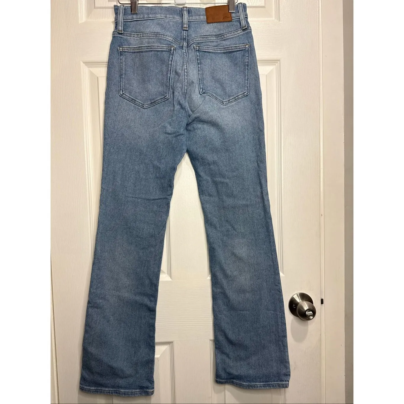 J Crew curvy full length demi boot jeans 28 Blue - Image 2