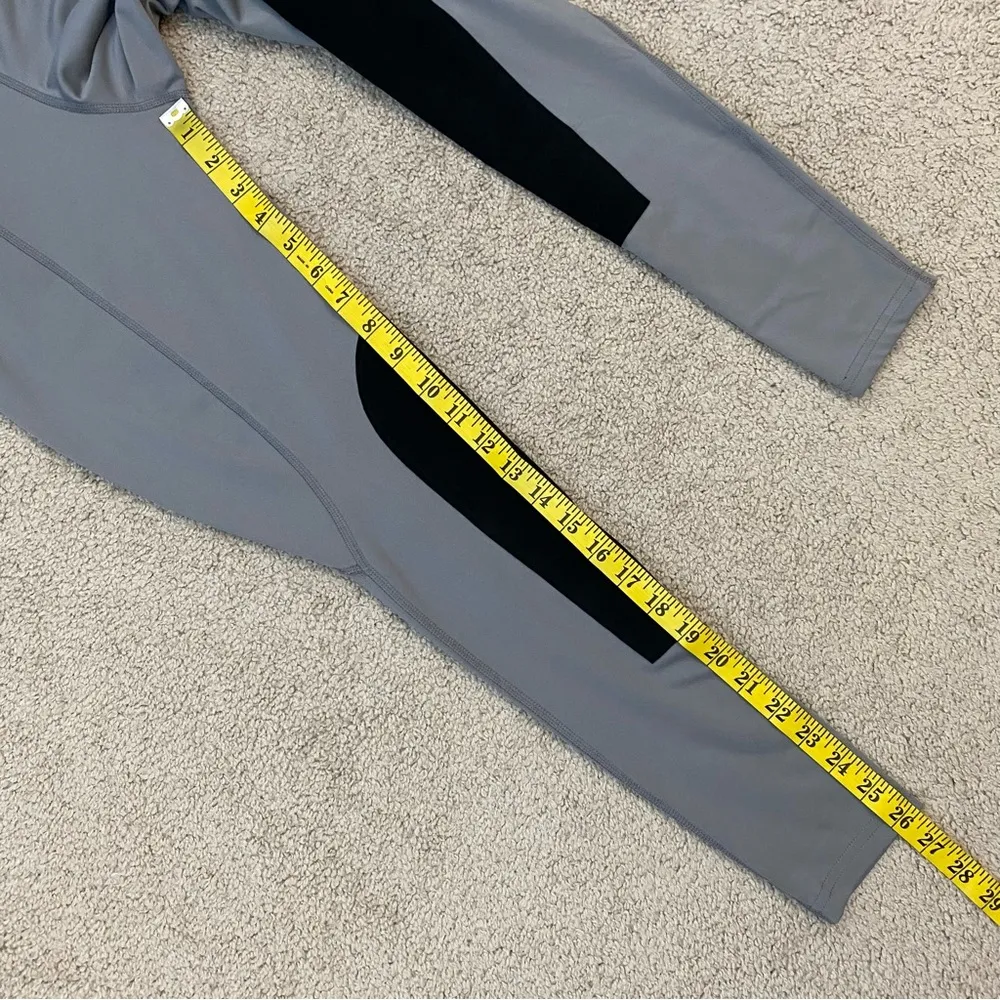 Kerrits Flow Rise Knee Patch Performance Tights Gray S - Image 9