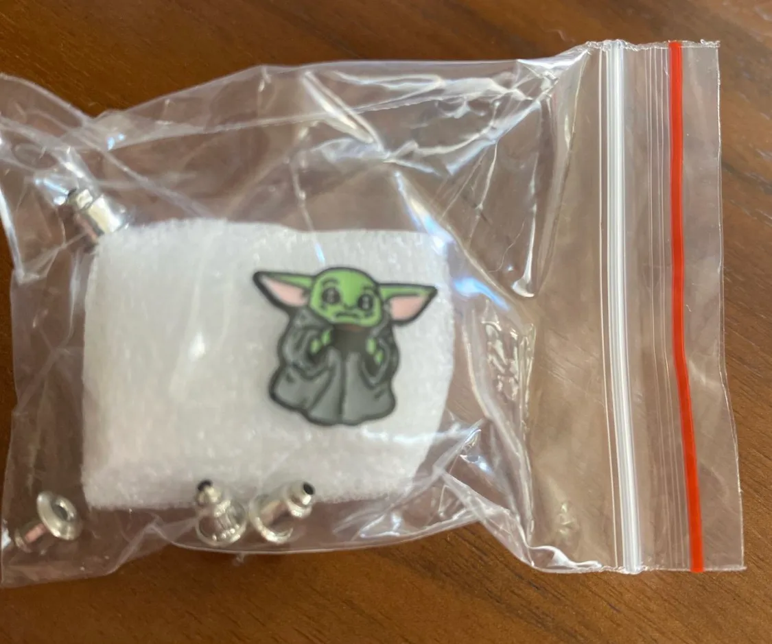 Boutique  Baby yoda kawaii stud earrings - Image 3