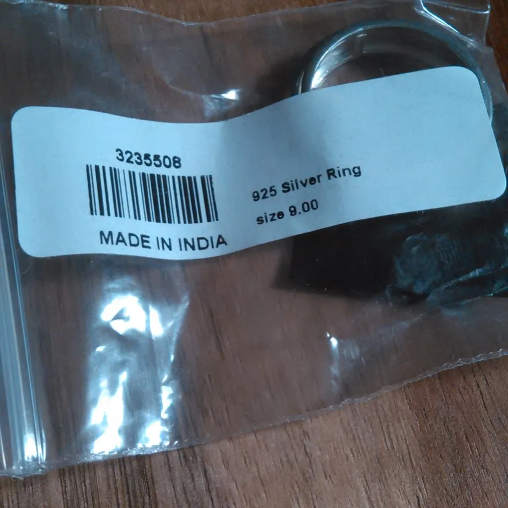 Sterling Silver Star Spinner Band Ring (Size 9) - Image 9