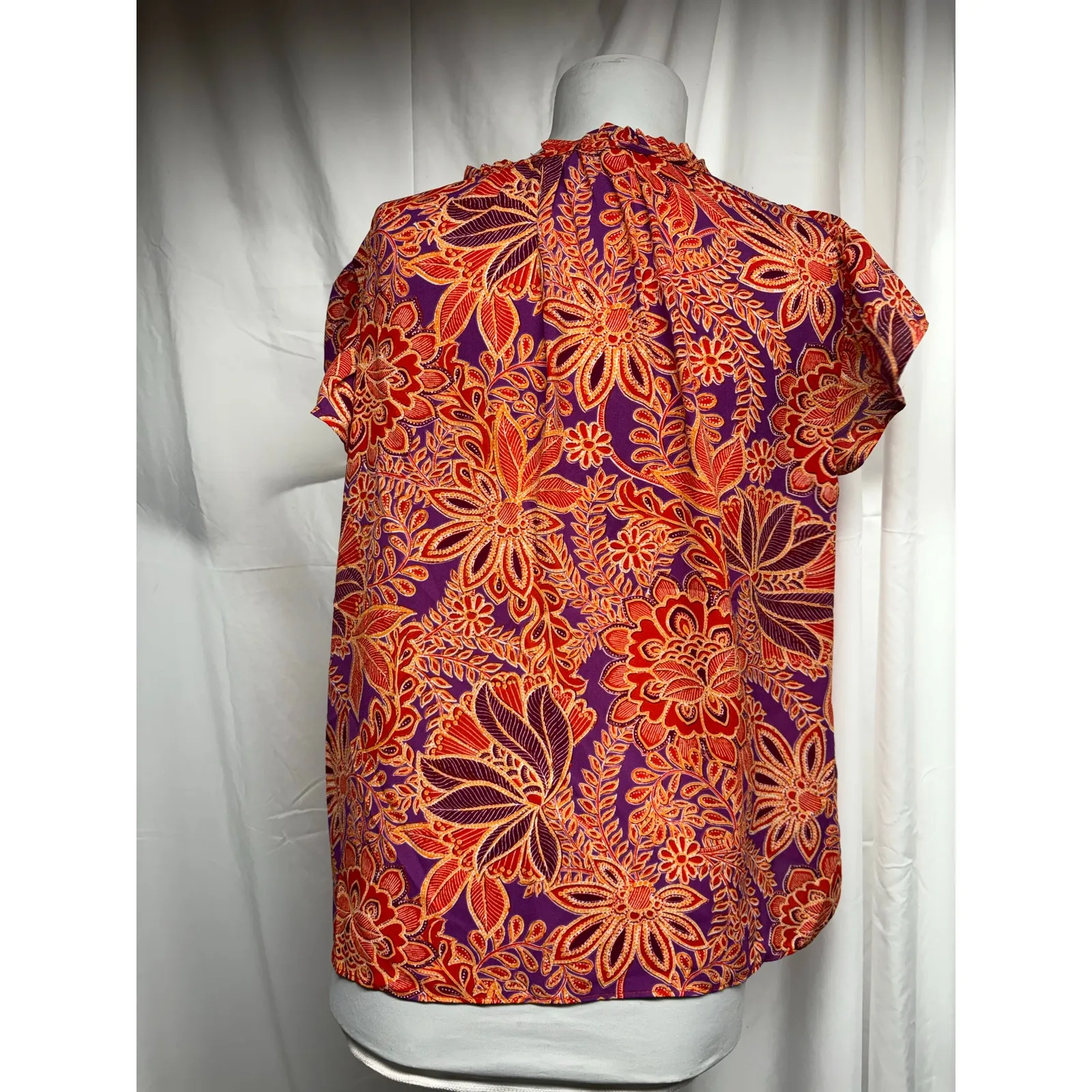 Rose & olive orange short sleeve - Image 3