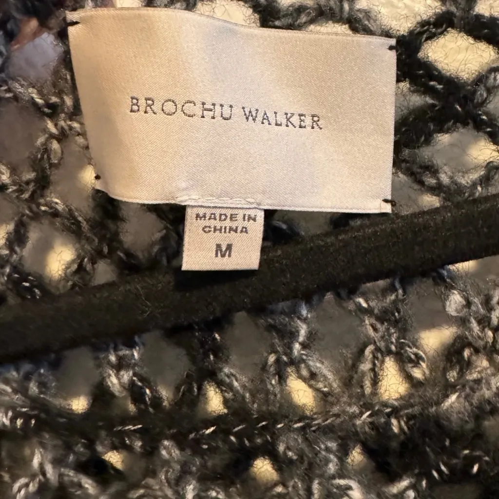 Brochu Walker Textured Black and Gray Sweater - Image 3