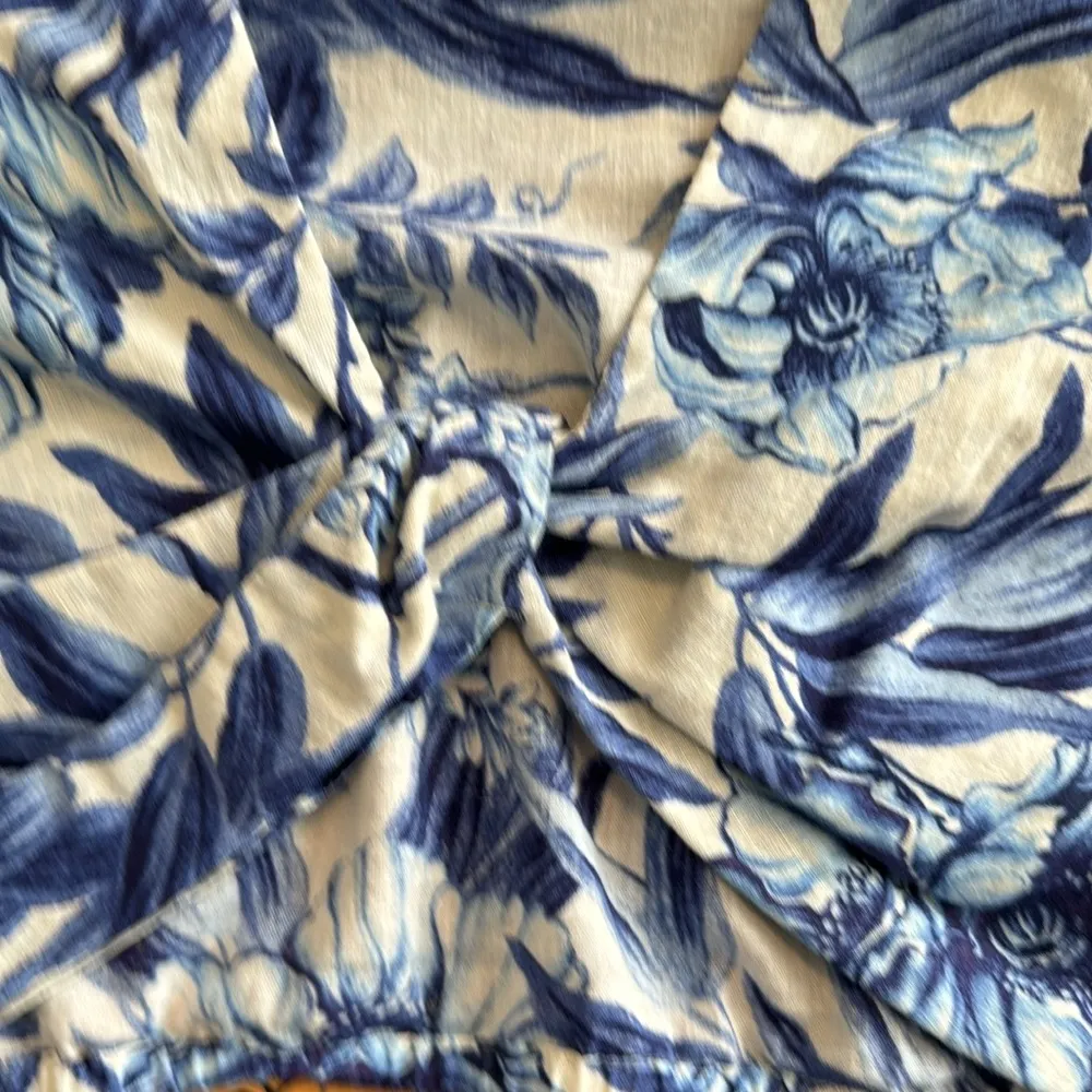 H&M LINEN CROPPED TOP Sz:L - Image 7