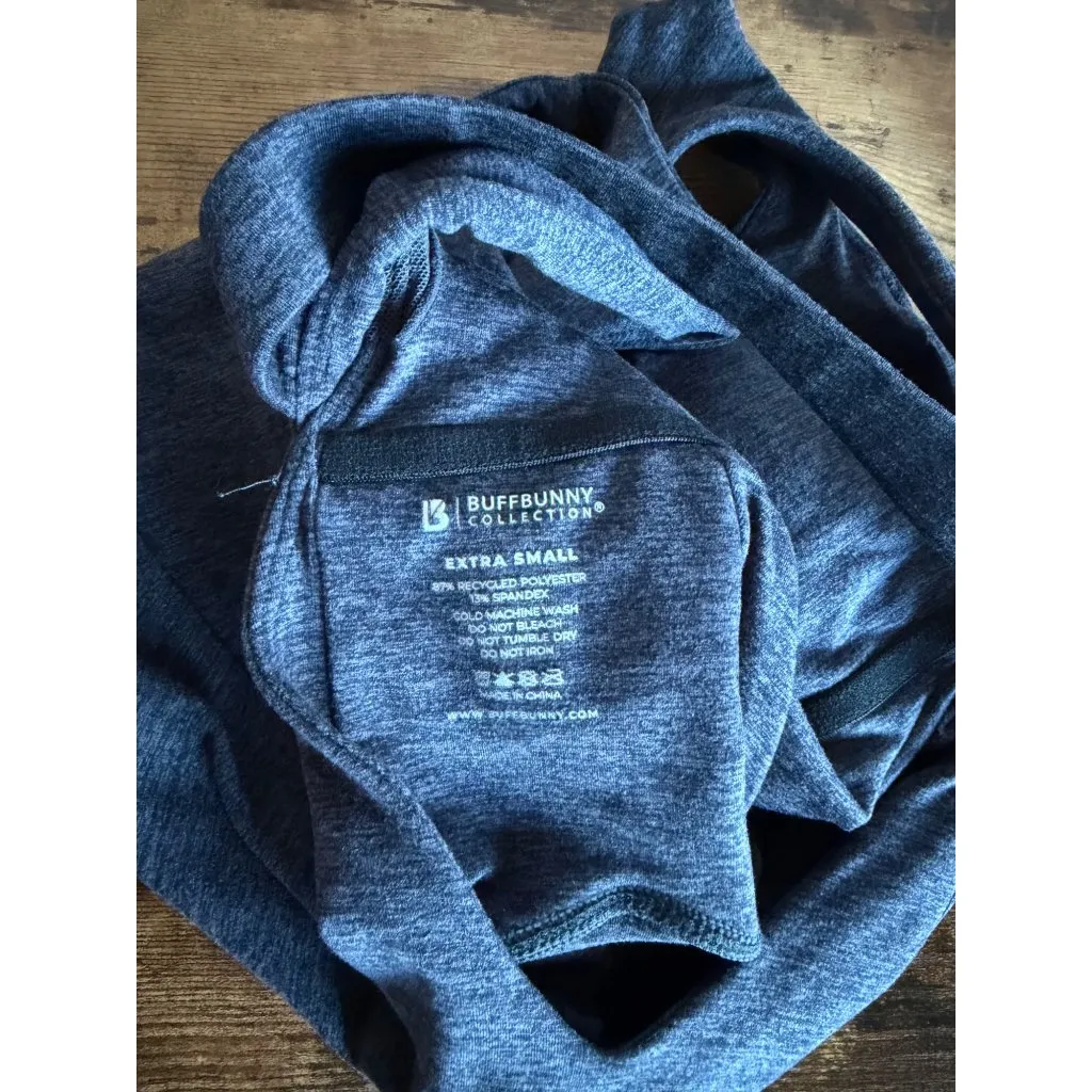 Buff Bunny Navy and Black Heathered Romper - Image 5