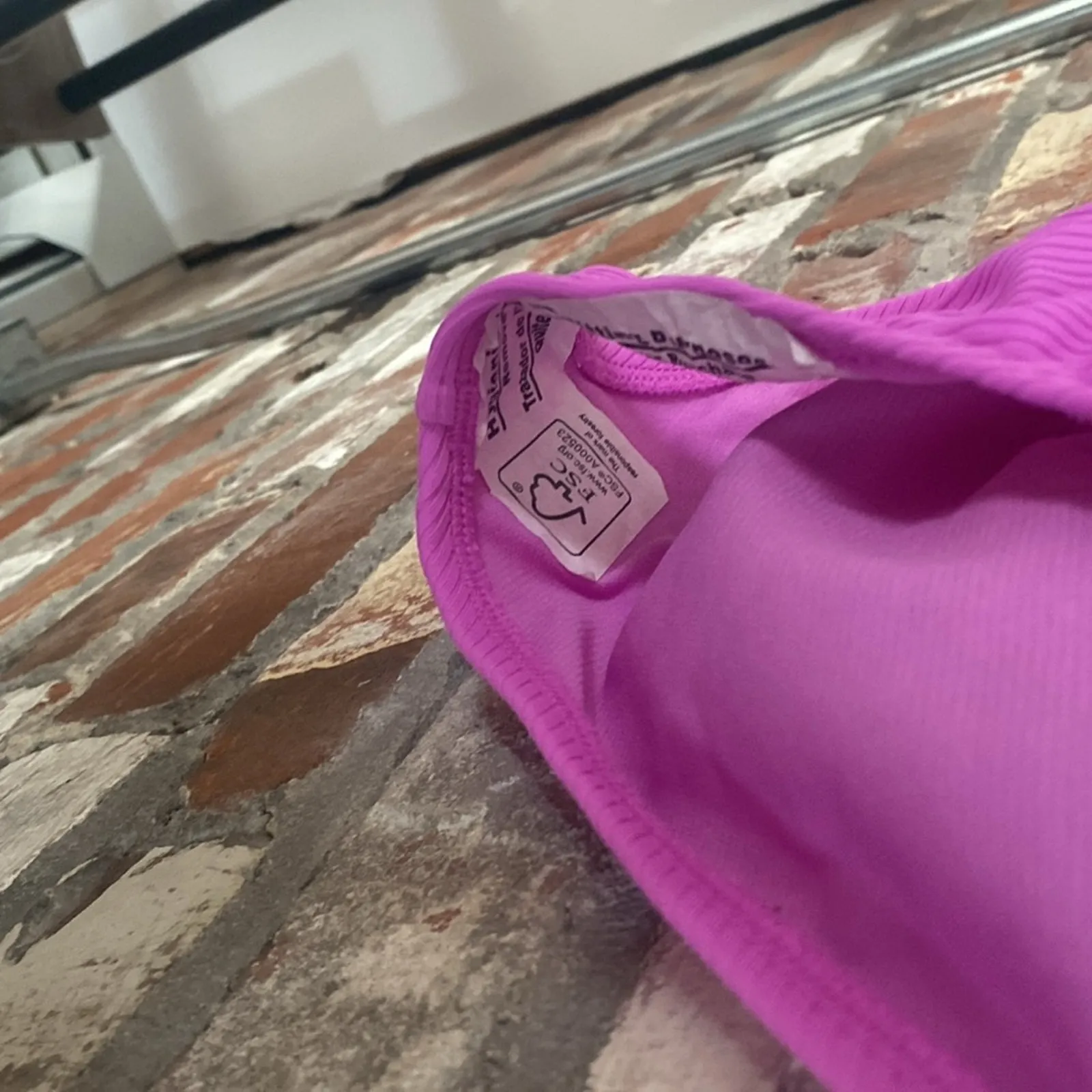 California Waves Juniors Ribbed V-Wire Bralette Bikini Set Size S - Image 10