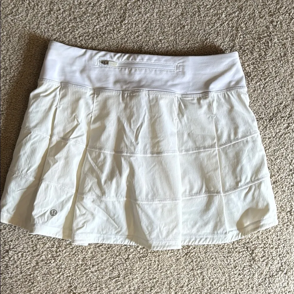 Lululemon Pace Rival Skirt Tall 15” White Sz4 - Image 10