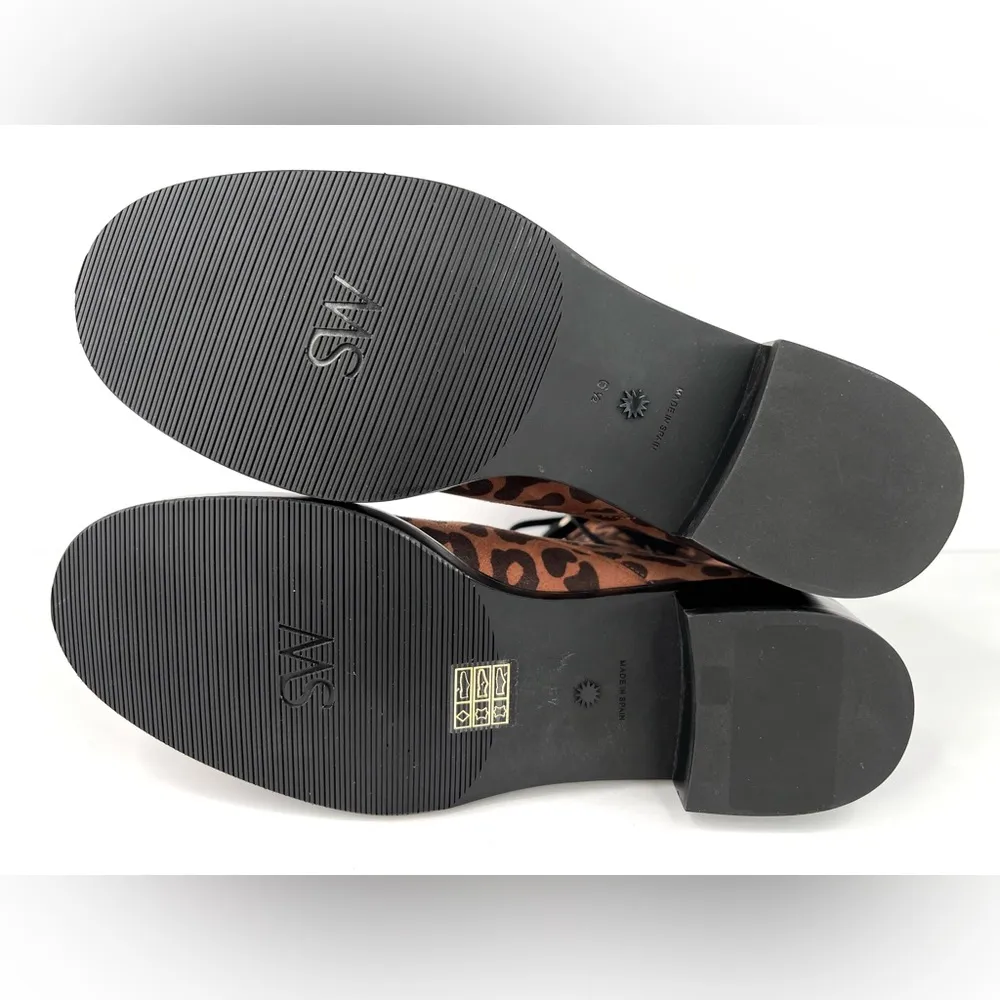 STUART WEITZMAN Sondra Leopard Cheetah Suede Leather Combat Boots US 6.5 - EU 37 - Image 6