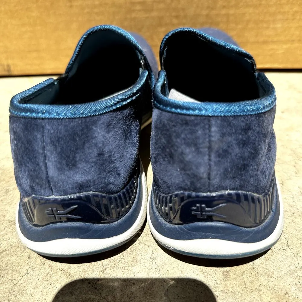 Kuru Cruise Slip On Sneakers Casual Walking Shoe Suede Leather Blue 8 - Image 5