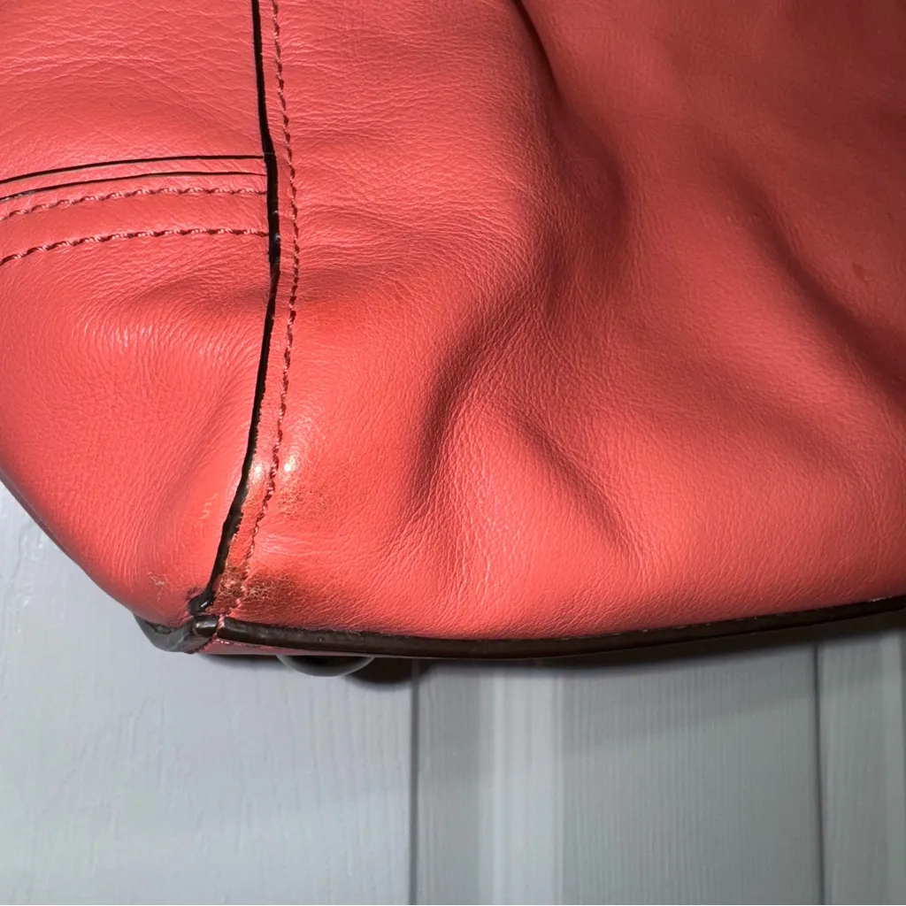 COACH Taylor Leather Alexis Carryall Bag Salmon Rose Tearose Coral F25205 - Image 4