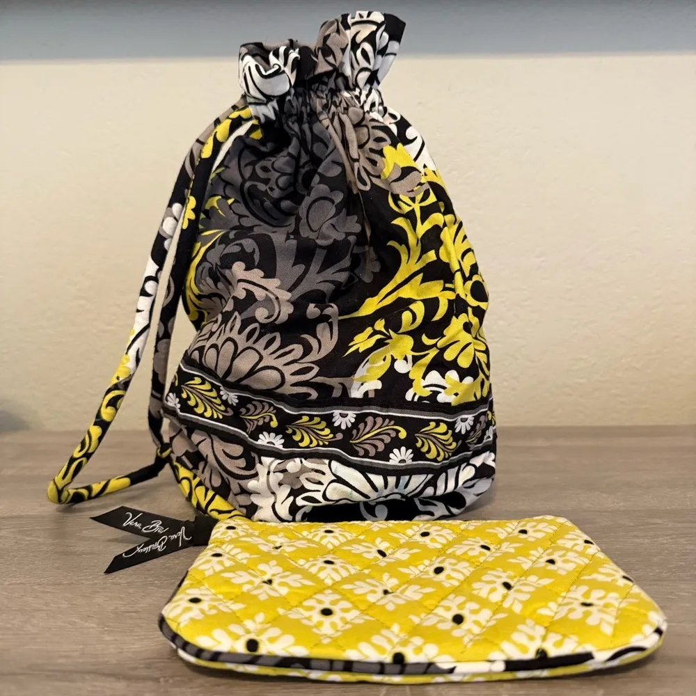 Vera Bradley Baroque Pattern Drawstring Beach Travel Bag Multicolor NWOT - Image 2