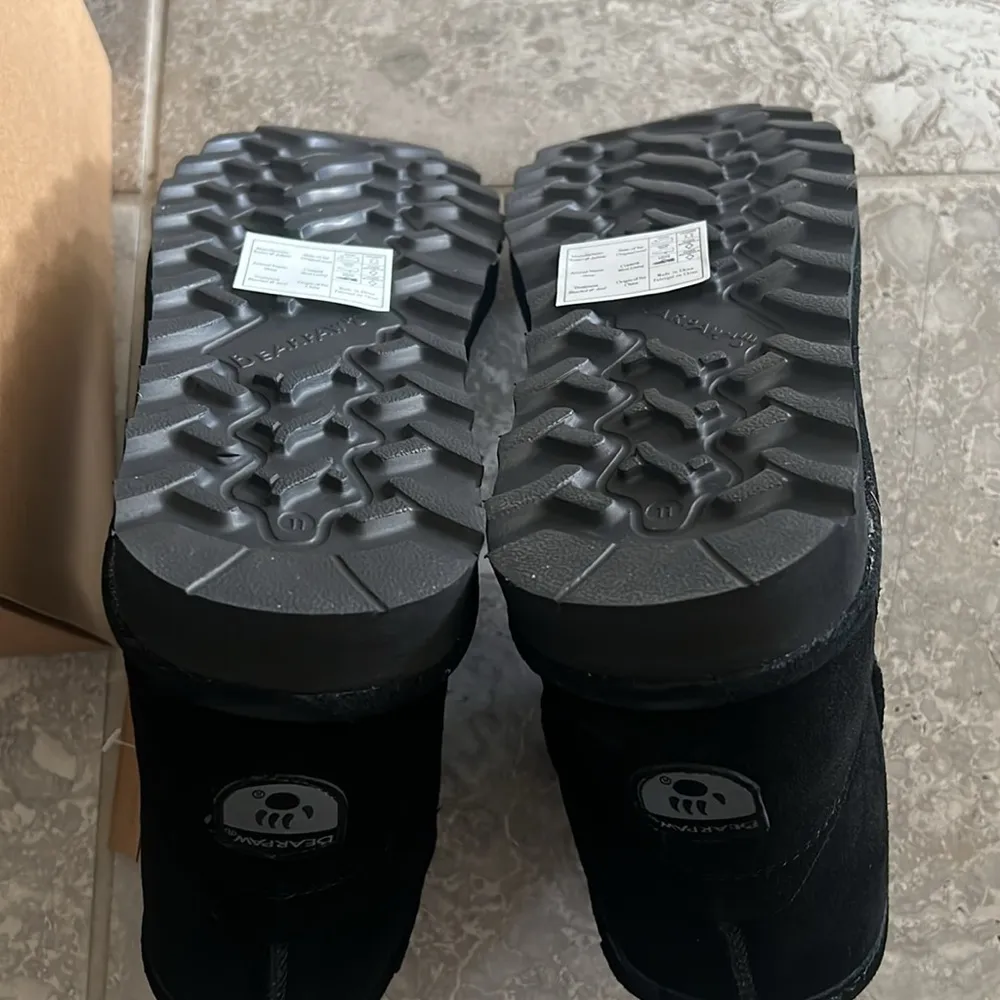 BearPaw Alyssa Suede Ankle Boots in Black, NWT, Size 11 - Image 12