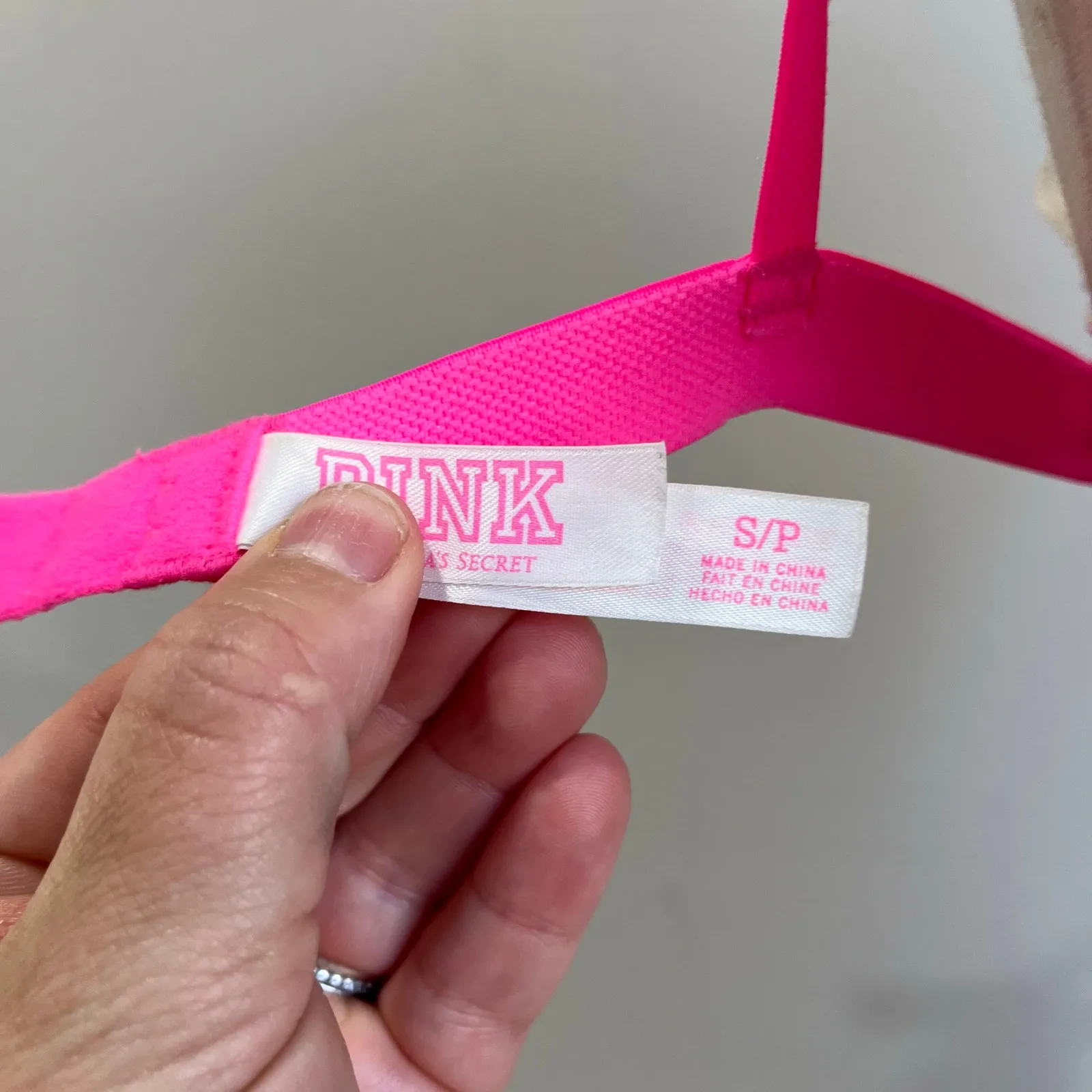 Victoria’s Secret Pink Floral Lace Sheer Triangle Bralette Wireless S - Image 5