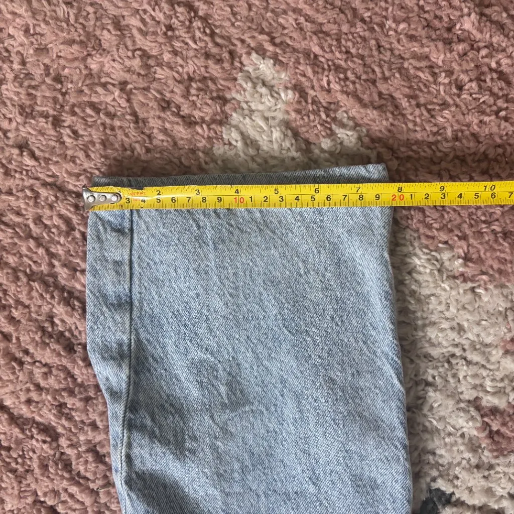 Pacsun 90s Boyfriend Jeans Womens 27 (actual 25x29) Blue Denim Distressed Zip - Image 10