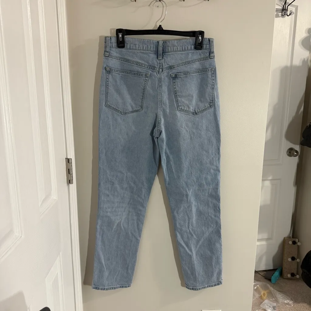 J. Crew Women's High Rise Classic Vintage Straight Jeans in Light Blue Size 28 - Image 5