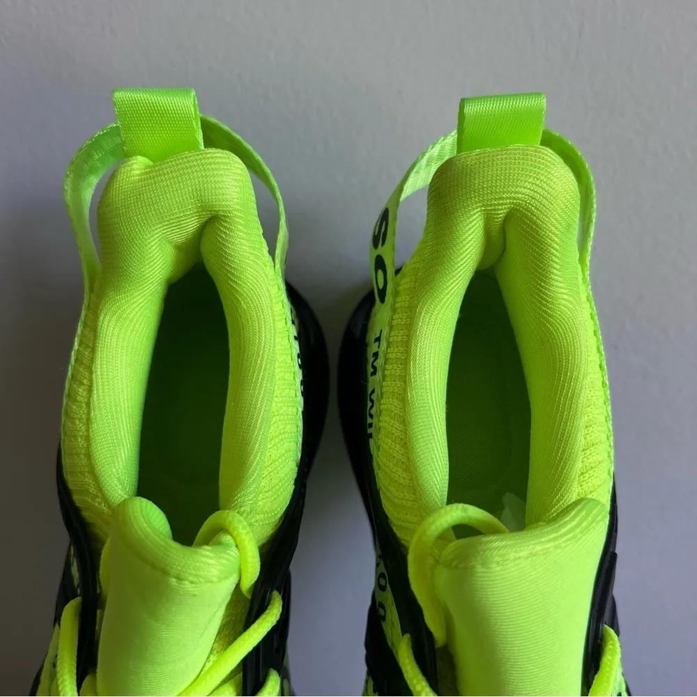 JUST SO SO Unisex Neon Yellow Shoe Size 41 aka Men’s 8 or 9.5 Women’s #799 - Image 8
