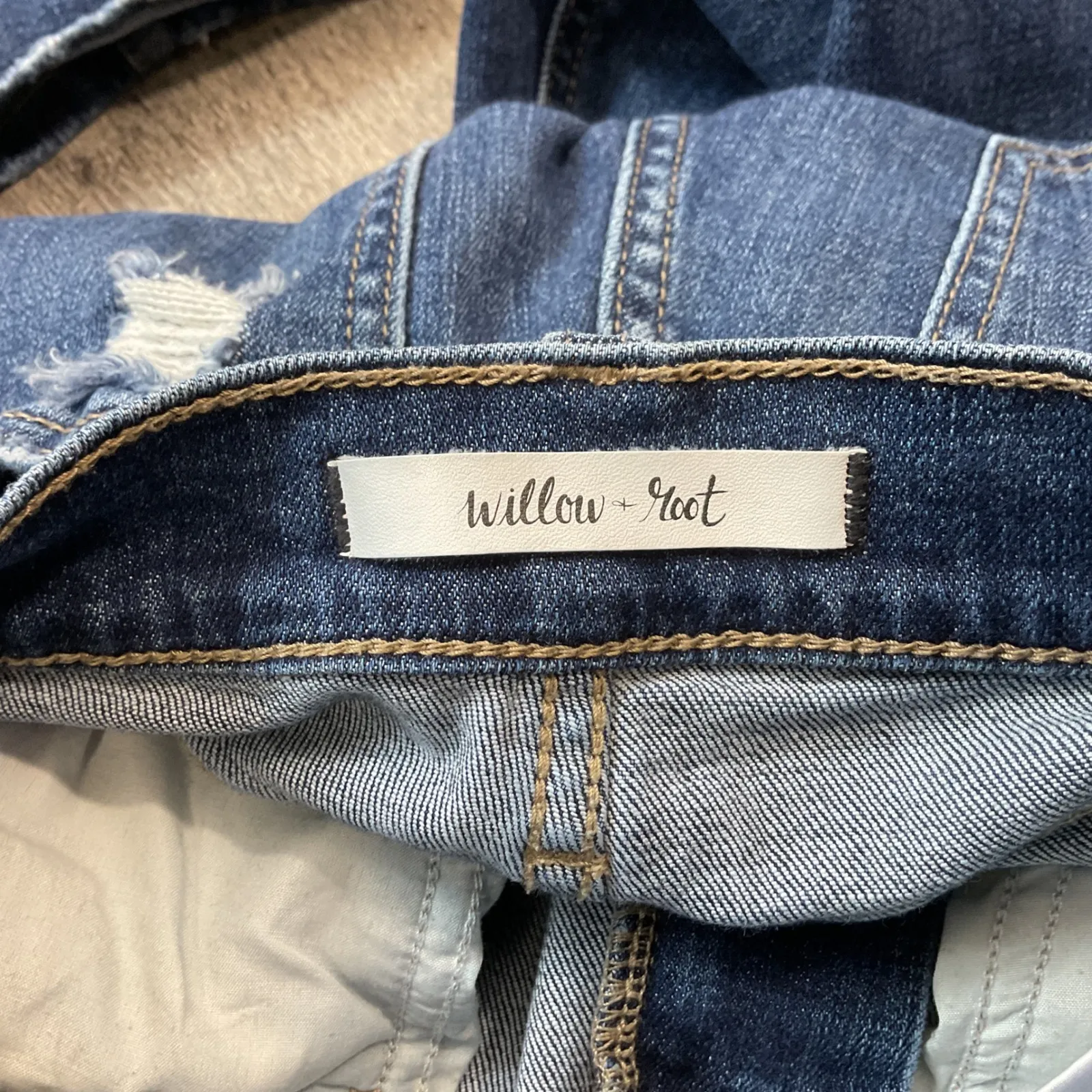 Willow & Root 31 The Dad Jeans Size 22 Ripped Distressed High Rise Denim - Image 5