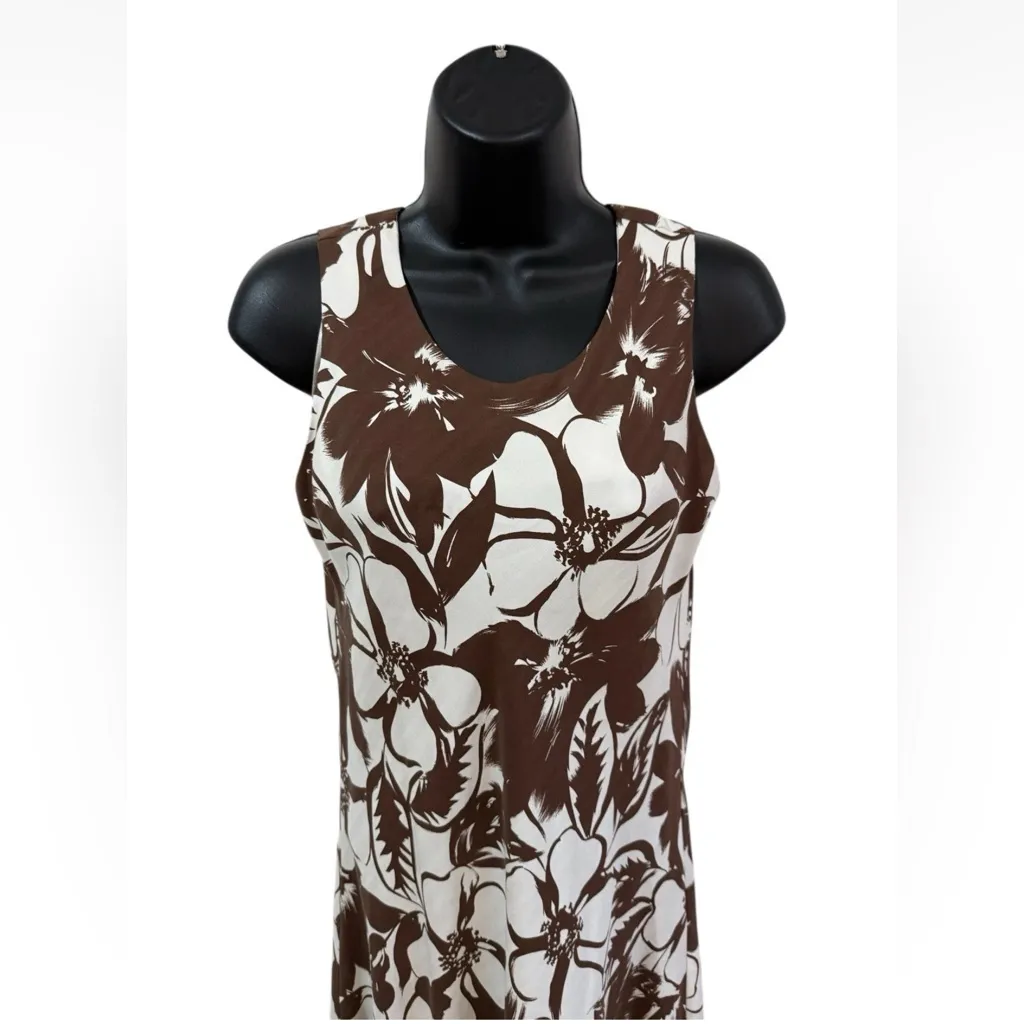 Hilo Hatties The Original Hawaiian Dress Brown Hawaiian Flower Size XS Silk - Image 6