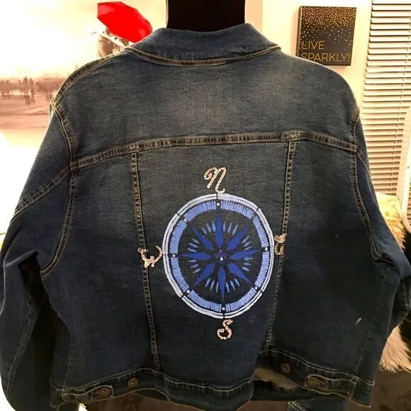 TORRID STRETCH JEAN JACKET WITH BLING BACK - Image 2