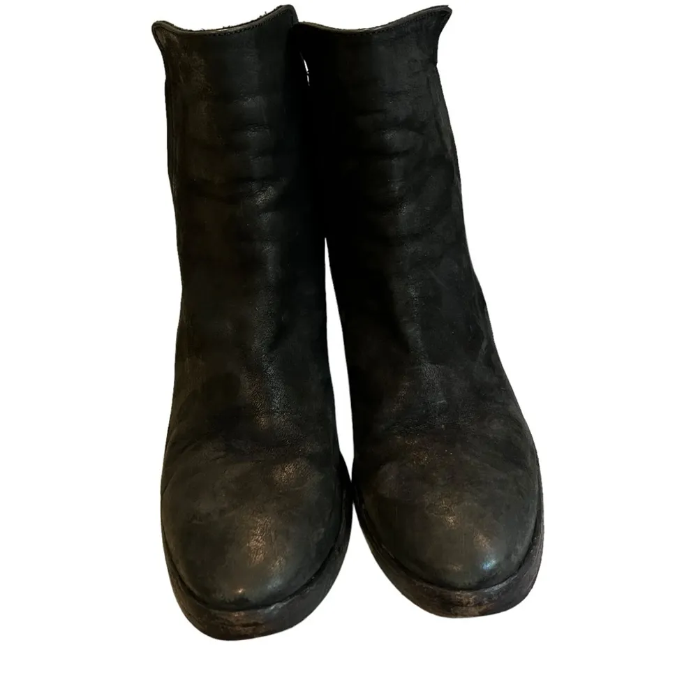 The Last Conspiracy AASE Waxed Distressed Black Leather Chelsea Ankle Boot Size 7 - Image 6