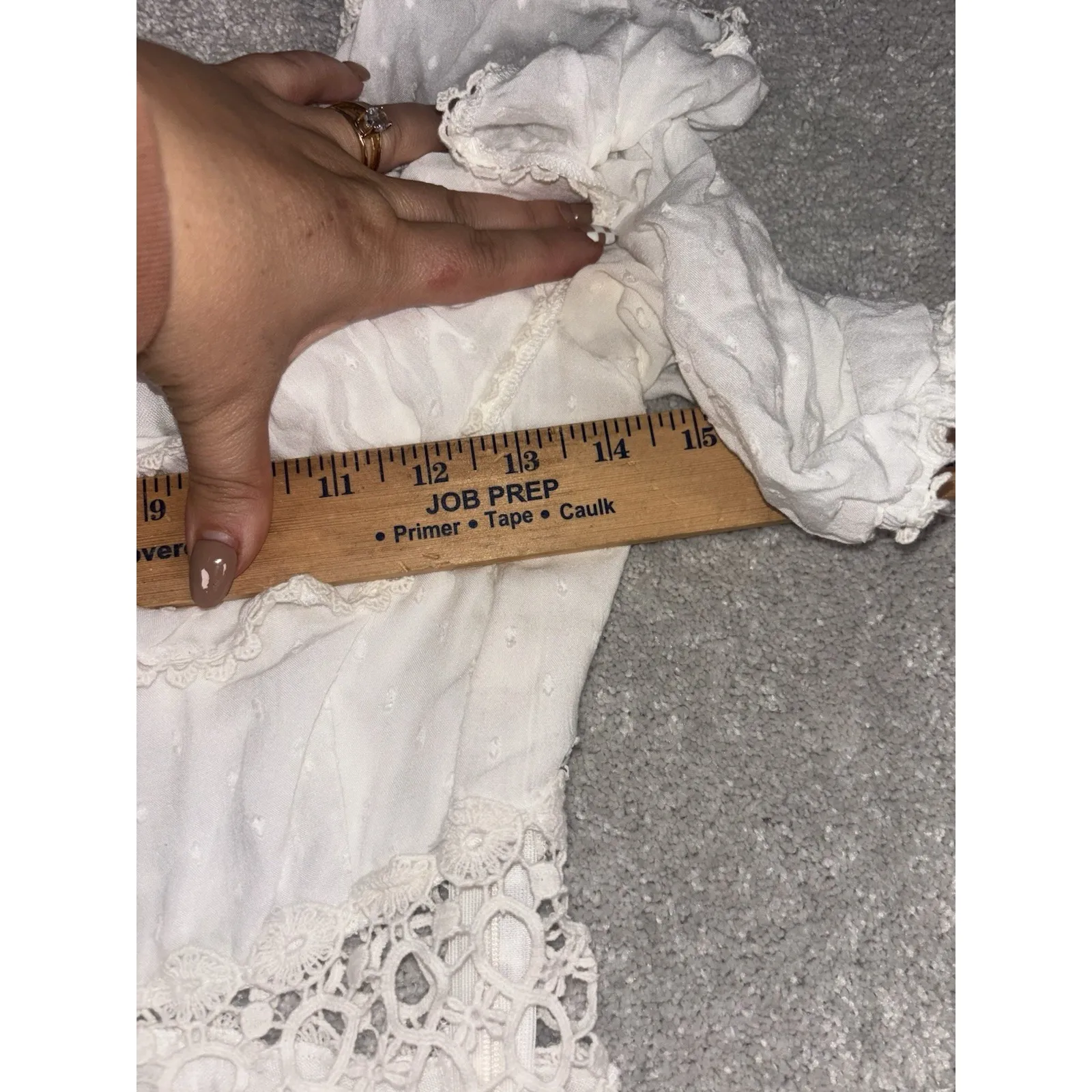 Free People 2 Cruel Intentions Dress White Crochet Lace‎ Flower Spring Summer - Image 7