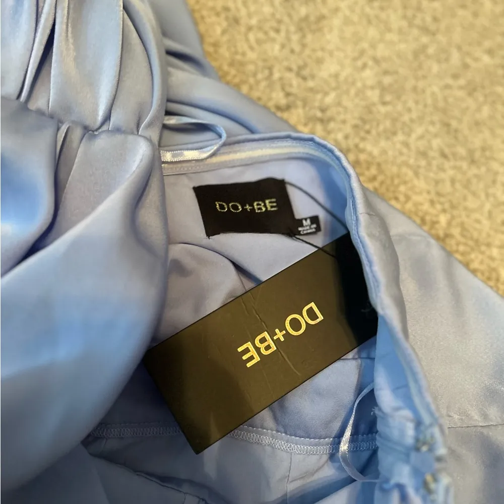 Do+be one shoulder drape jumpsuit blue size medium NWT. BOUTIQUE - Image 6