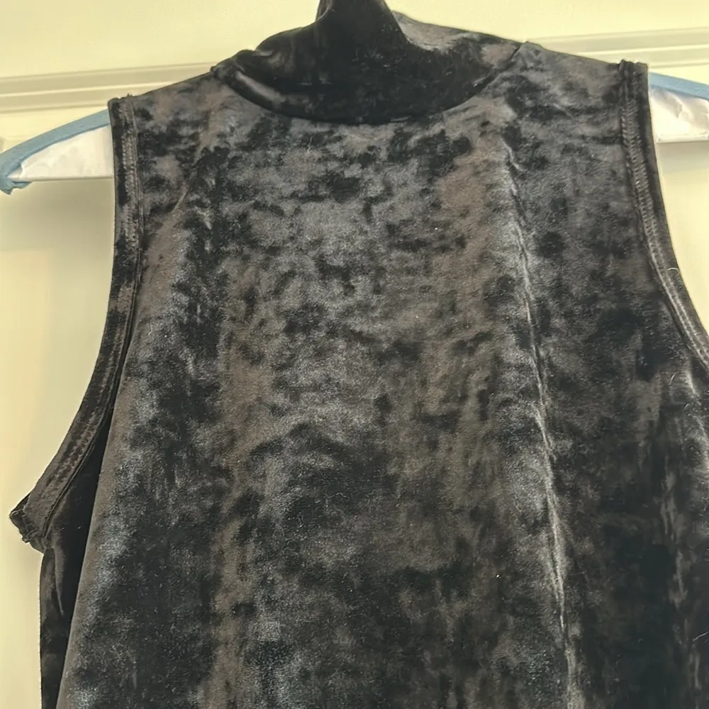 Velvet black turtleneck tank size XS. Super cute! - Image 2