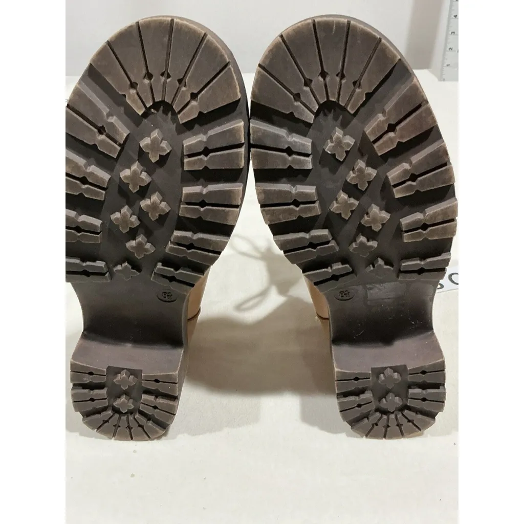 Womans Mia Maylynn Brown Lace Up Sherpa Lined Combat Boots Size 8 1/2 - Image 9