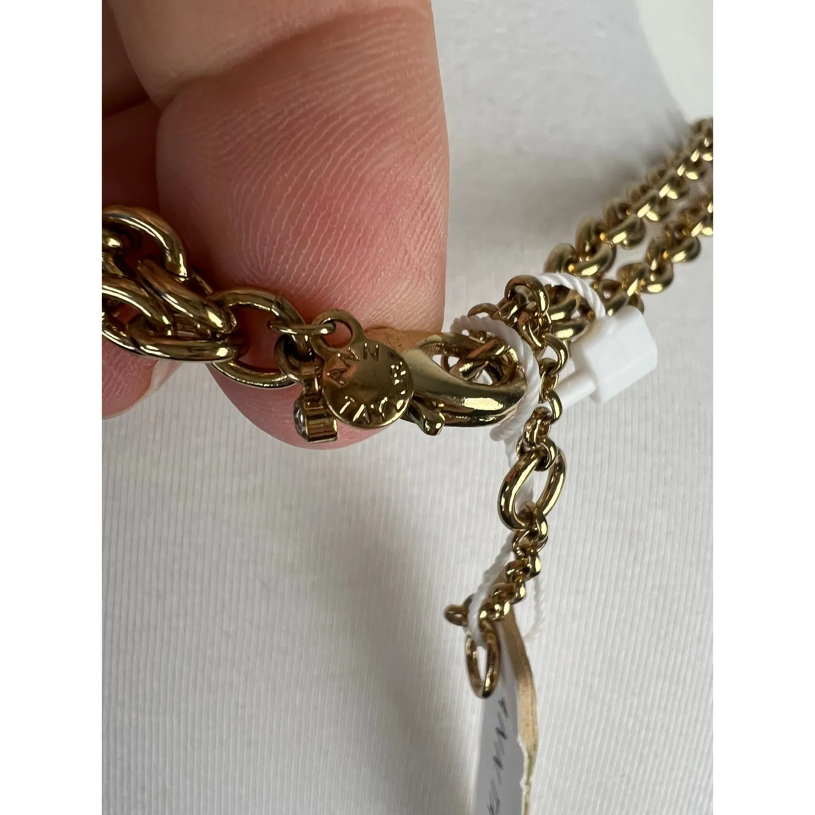 Ann Taylor Gold Tone Chain Necklace with Ball Charm Pendant Fashion Jewelry - Image 8